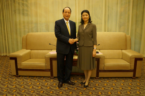 肇庆市委书记徐萍华会见海基会董事长林中森一行