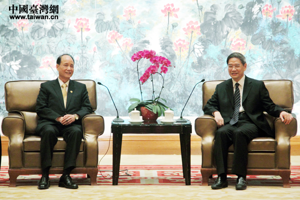 张志军会见台湾海基会董事长林中森